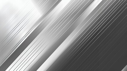 Fototapeta premium Abstract silver background with diagonal lines