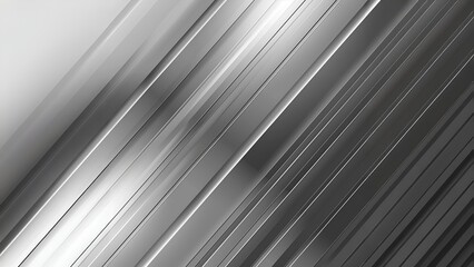 Obraz premium Abstract silver background with diagonal lines