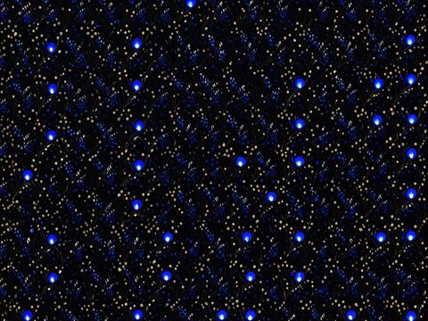 blue christmas lights