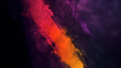 Abstract colorful watercolor background with bright pink, orange, purple and blue brush strokes