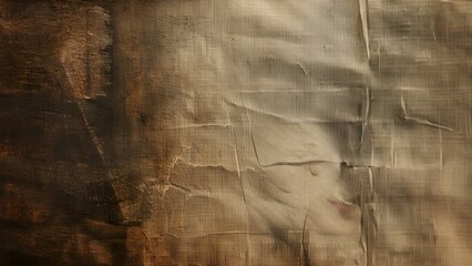 Oil painting of a womans face emerging from dark textured background