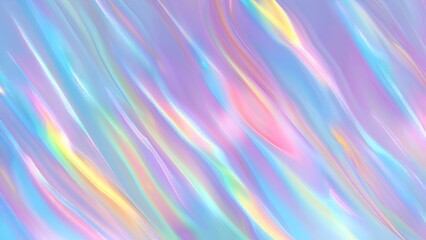 Fototapeta premium Abstract iridescent wavy background with pastel neon rainbow colors
