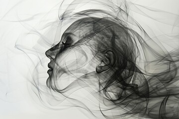 Fototapeta premium Neurographic art captures intricate patterns in vibrant colors, invoking creativity and mindfulness