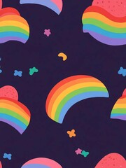 Colorful LGBTQ Rainbow wallpaper background