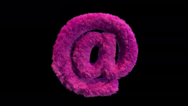 Sign At Or Arroba animated plush aesthetic