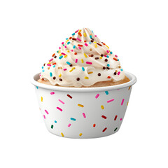 cupcake isolated on white background
