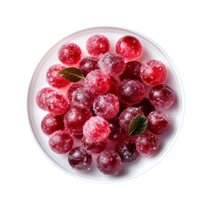 raspberries in a glass bowl