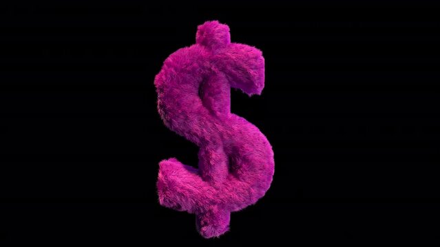 Sign Dollar animated plush aesthetic