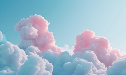 Minimal clouds in the background of a blue sky in the style of a real photo with high-resolution photography, generated with AI
