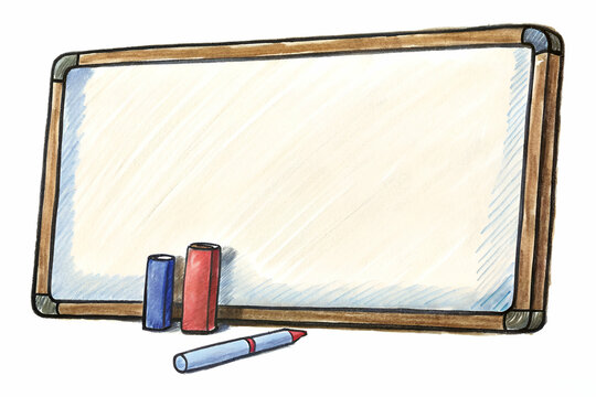 Whiteboard with Dry-Erase Markers and Eraser