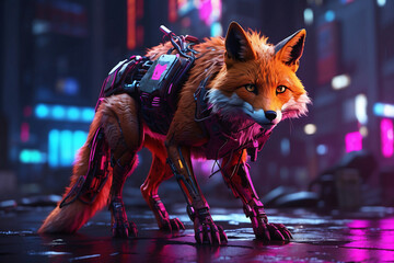 Cyberpunk fox