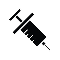 syringe icon vector template design flat and simple