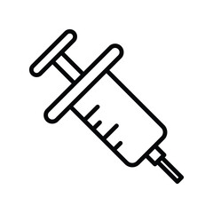 syringe icon vector template design flat and simple