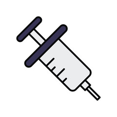 syringe icon vector template design flat and simple
