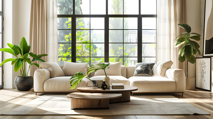 Interior Design Concept: Modern Minimalism with a Warm, Inviting Edge
