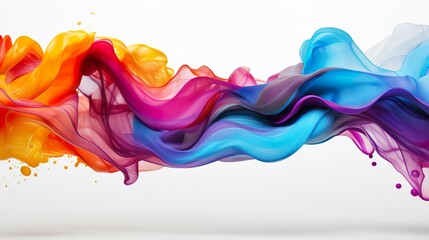 Abstract swirl wavy background. Flow liquid design art element. Fluid acrylic painting texture.