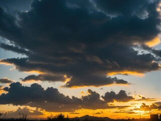 Obraz premium sunset in the sky