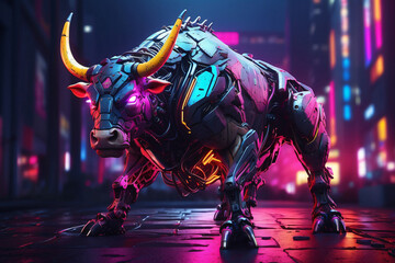 neon bull