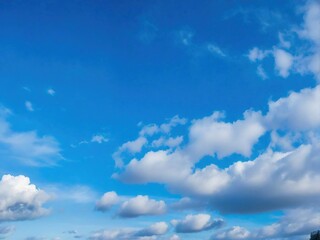 blue sky with clouds