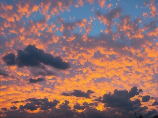 sunset in the sky