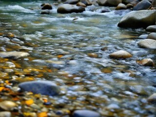 Obraz premium water and rocks