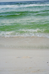 Wave breaking at the beach