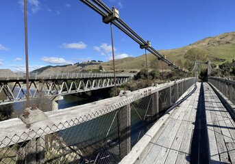 Old and new bridges on New Zealand country roads