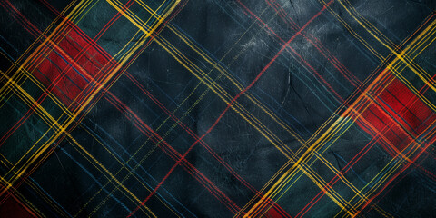 Tessuto scozzese. Sfondo con colori e tessuto scozzese. Giornata del tessuto scozzese. Spazio per...