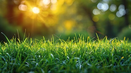 Sunlit Green Grass