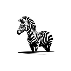 zebra vector style on white background