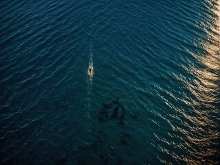 Obraz premium boat in the sea