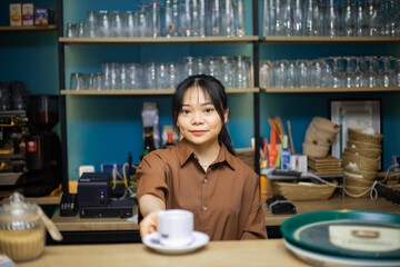 Waitress in the bar