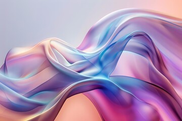 abstract fluid wave shape on gradient background modern liquid art illustration
