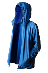 青いパーカー（hoodie)
