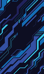 Cyberpunk technology digital blue abstract wallpaper