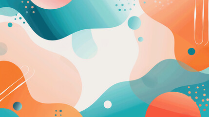 A colorful abstract background with blue, orange and white colors