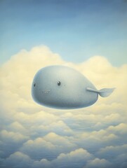 Whale Reigns Over Cloud-Filled Sky