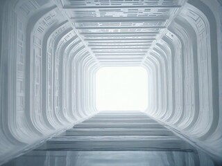 corridor with columns