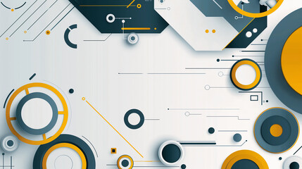 Obraz premium A colorful background with circles and squares