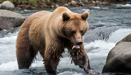 a-bear-fishing-for-salmon-in-a-river- 3