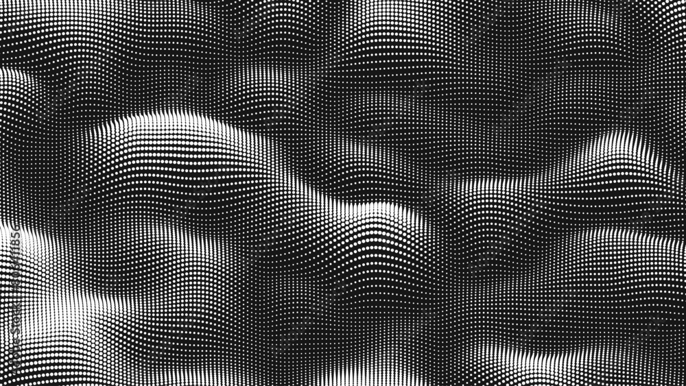 Sticker point wave noise texture. abstract dot background. technological cyberspace background.