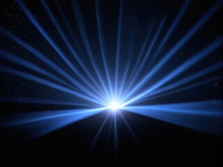 Obraz premium blue star burst