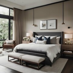 Fototapeta premium modern bedroom 