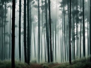 Fototapeta premium fog in the forest