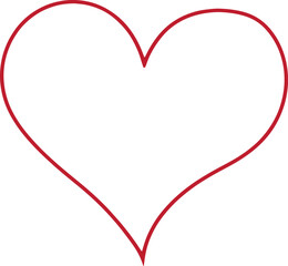 Red Heart, love, romance or valentine's day red heart. Heart vector icons. Red heart love symbols isolated editable vector.