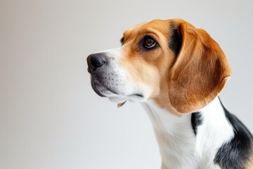 Mystic portrait of Beagle, Mystic portrait of Beagle, Isolated on white background