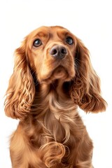 Mystic portrait of Cocker Spaniel,Isolated on white background