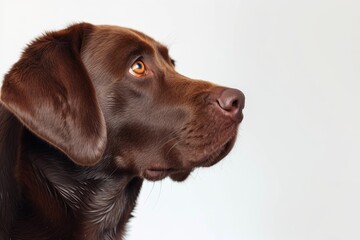 Mystic portrait of Labrador Retriever, Isolated on white background