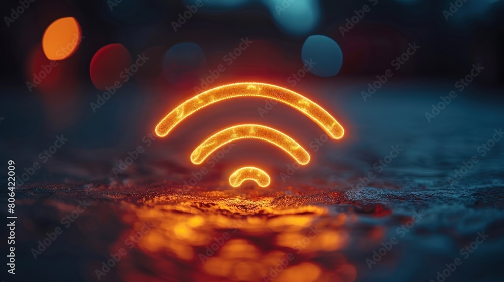 Poster against a backdrop of emptiness, the essence of connectivity is encapsulated in a single network ico