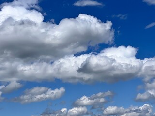 blue sky with white clouds